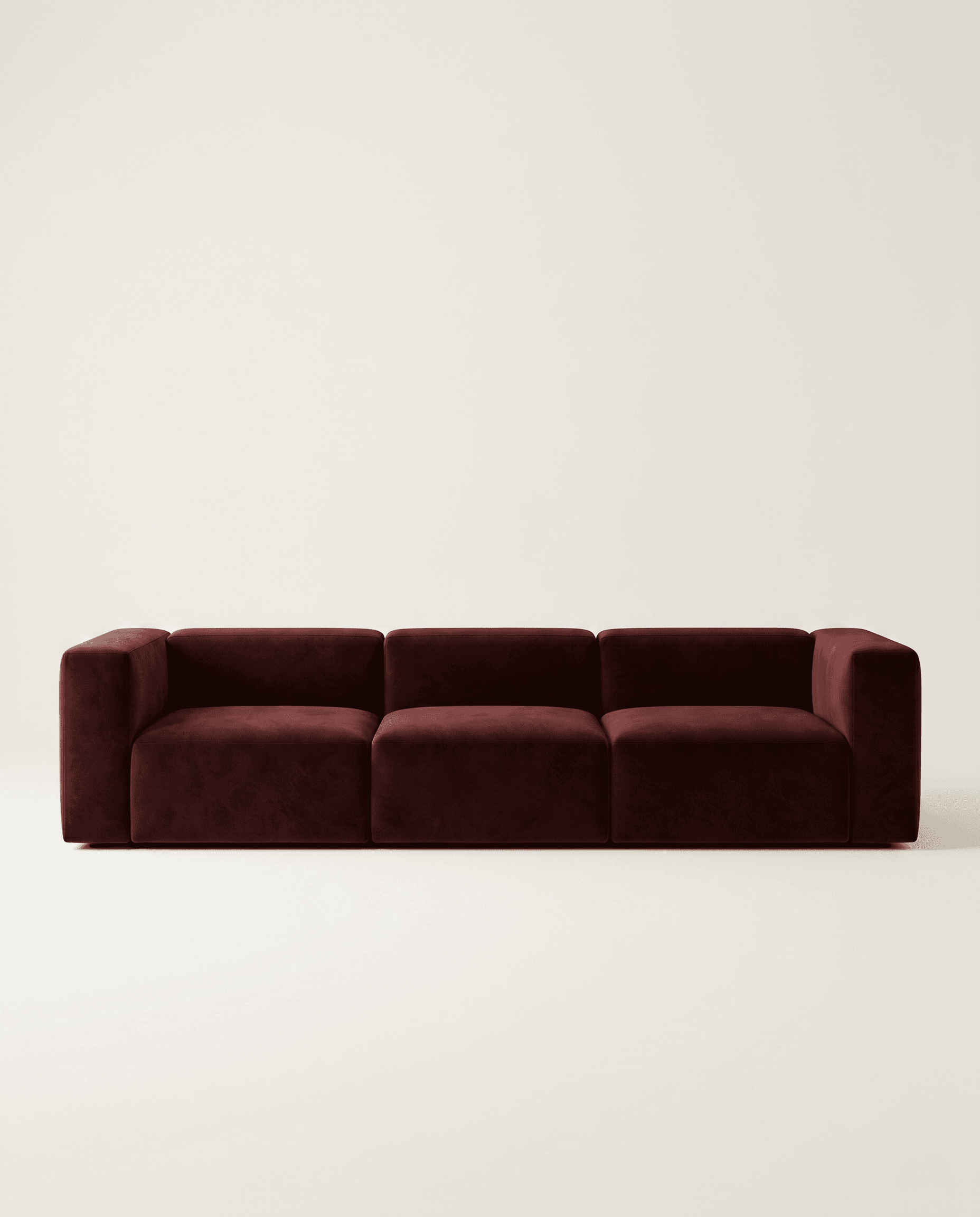 Cubo — Terciopelo oxblood